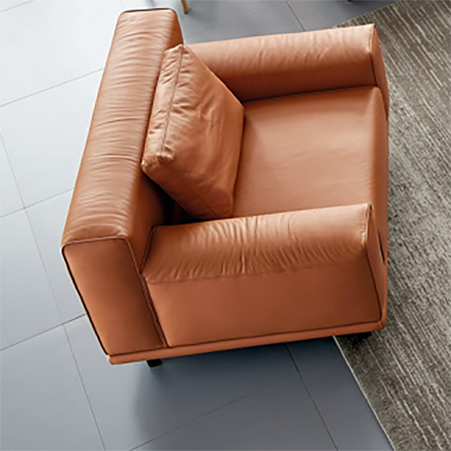Modern Modular Sectional Sofa Set Couch Leather Couch Brown