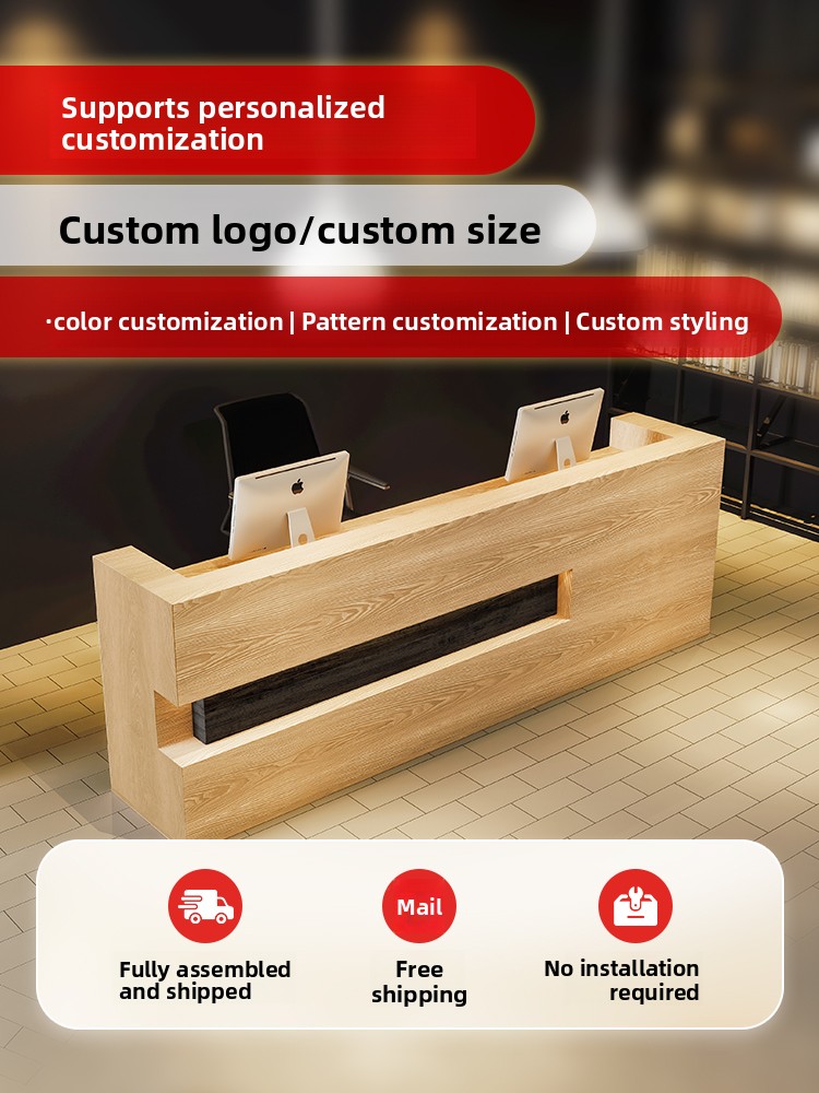 Yimutang Customized Modern Solid Wood Square Reception Bar Table Commercial Use Office Furniture Game Room Billiard Hall Living