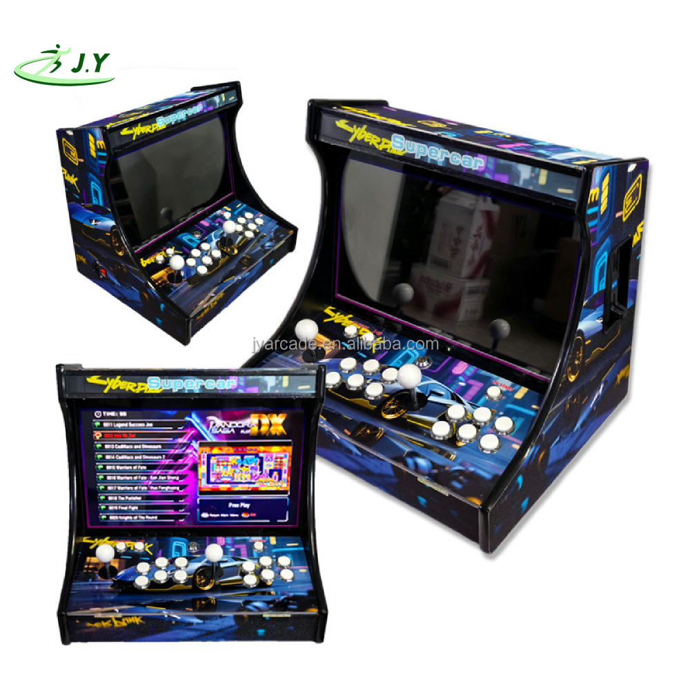 JY Pandora SAGA DX 19 Inch All-In-One Portable 2 Player Desktop Metal Coin Operated Arcade Game Machine Spanish/Japanese