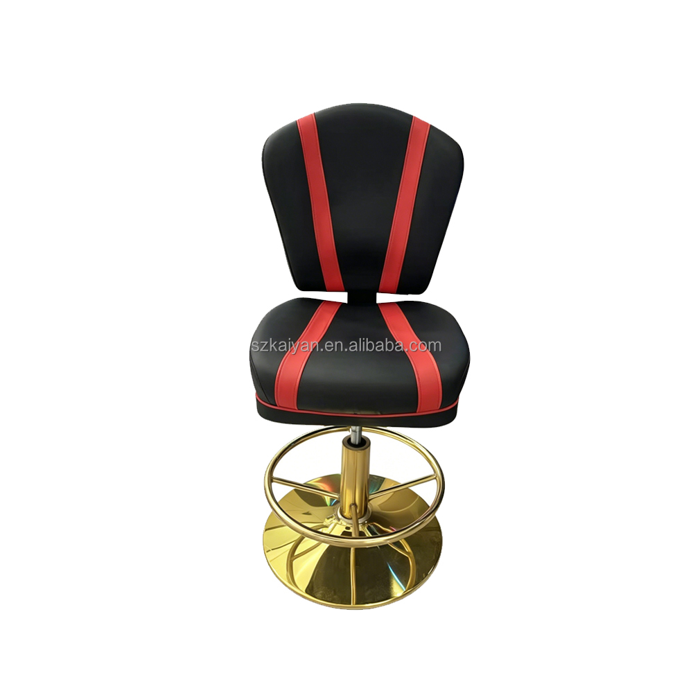 KYET Adjustable Black Metal Bar Chairs with 1 Year Warranty Stylish for Game Rooms and Gamblers for Compatible