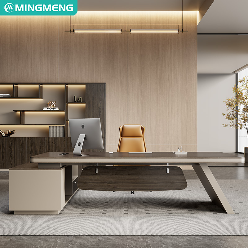New Design L-shaped Table Office Boss Manager Executive Desk furniture With Side Return
