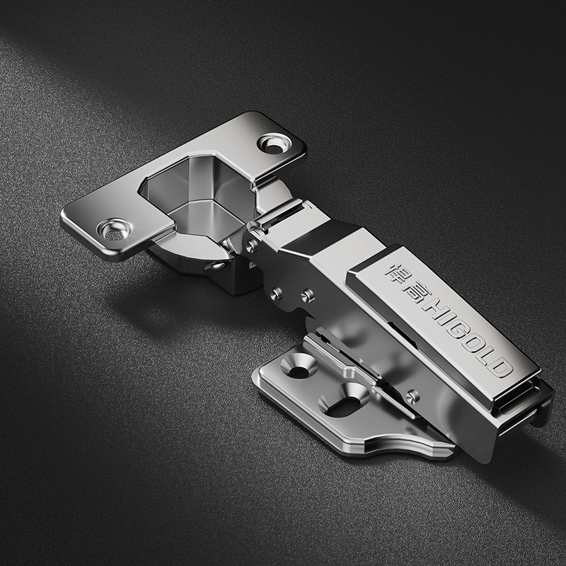 Two-section hinge close up