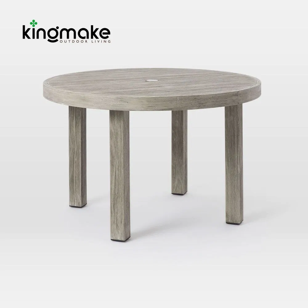 Eco-Friendly Sustainable Teak Wood Patio Outdoor Garden Furniture Dining Set for Restaurant