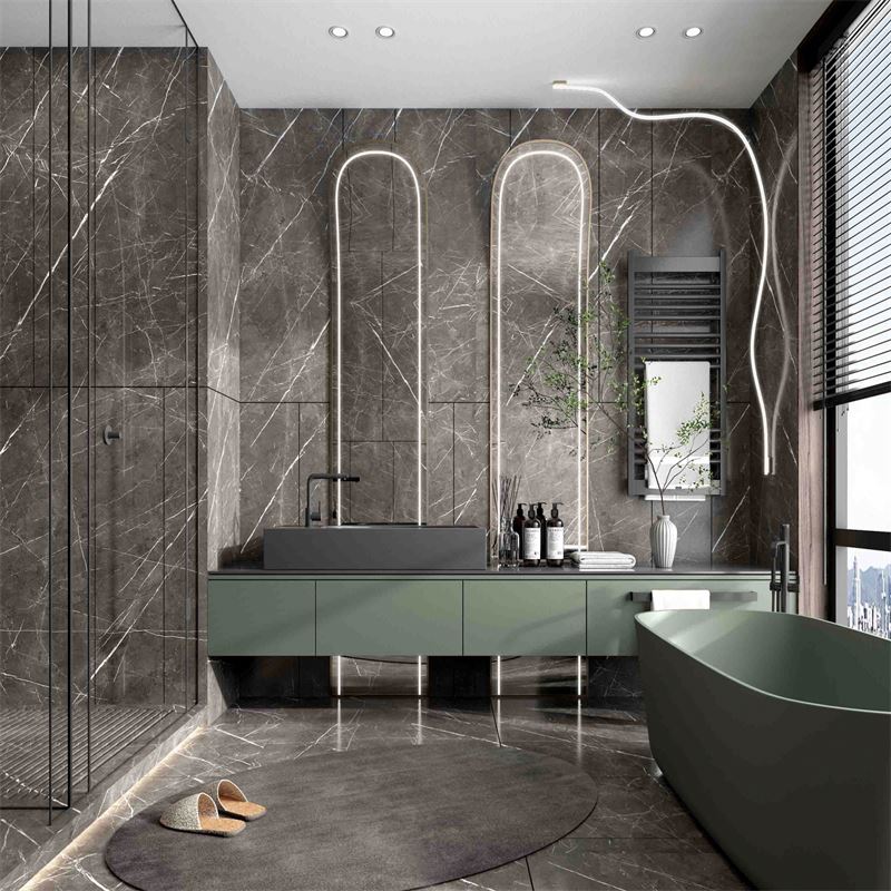 Professional Bathroom Cabinet Furniture With Sinks Sink and Mirror Toilet Set