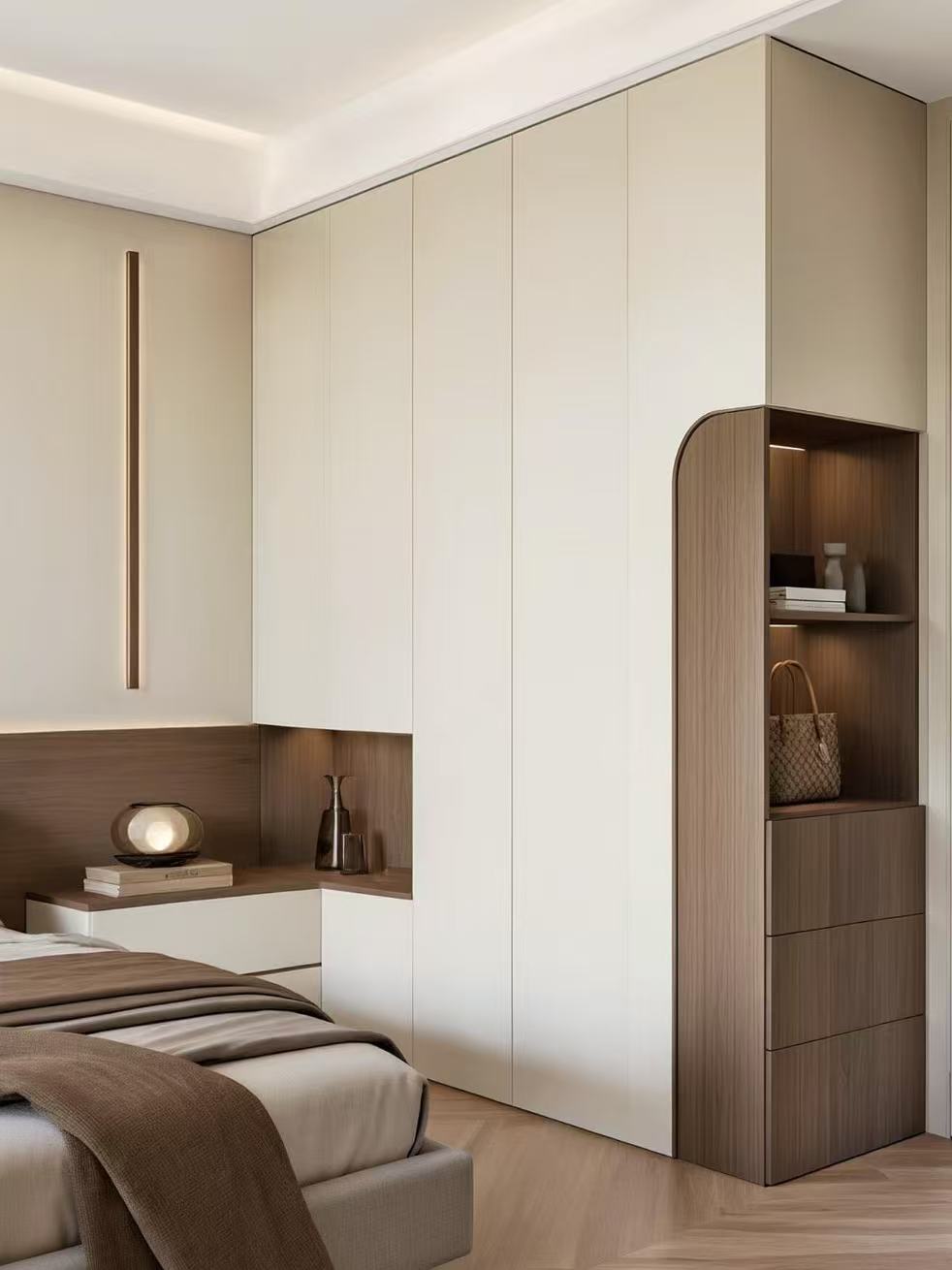 Small Apartment Living Room Cabinet Modern Customized Whole House Furniture Storage Display Cabinet Space Saving Design