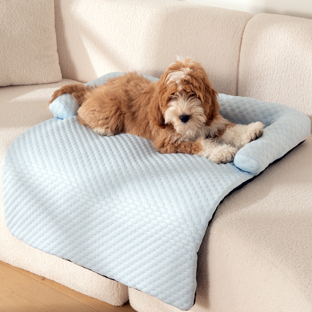 Summer Ice Sense Soft Dog Sleeping Mat All Seasons Detachable Washable Pet Sofa Bed for Cats and Dogs