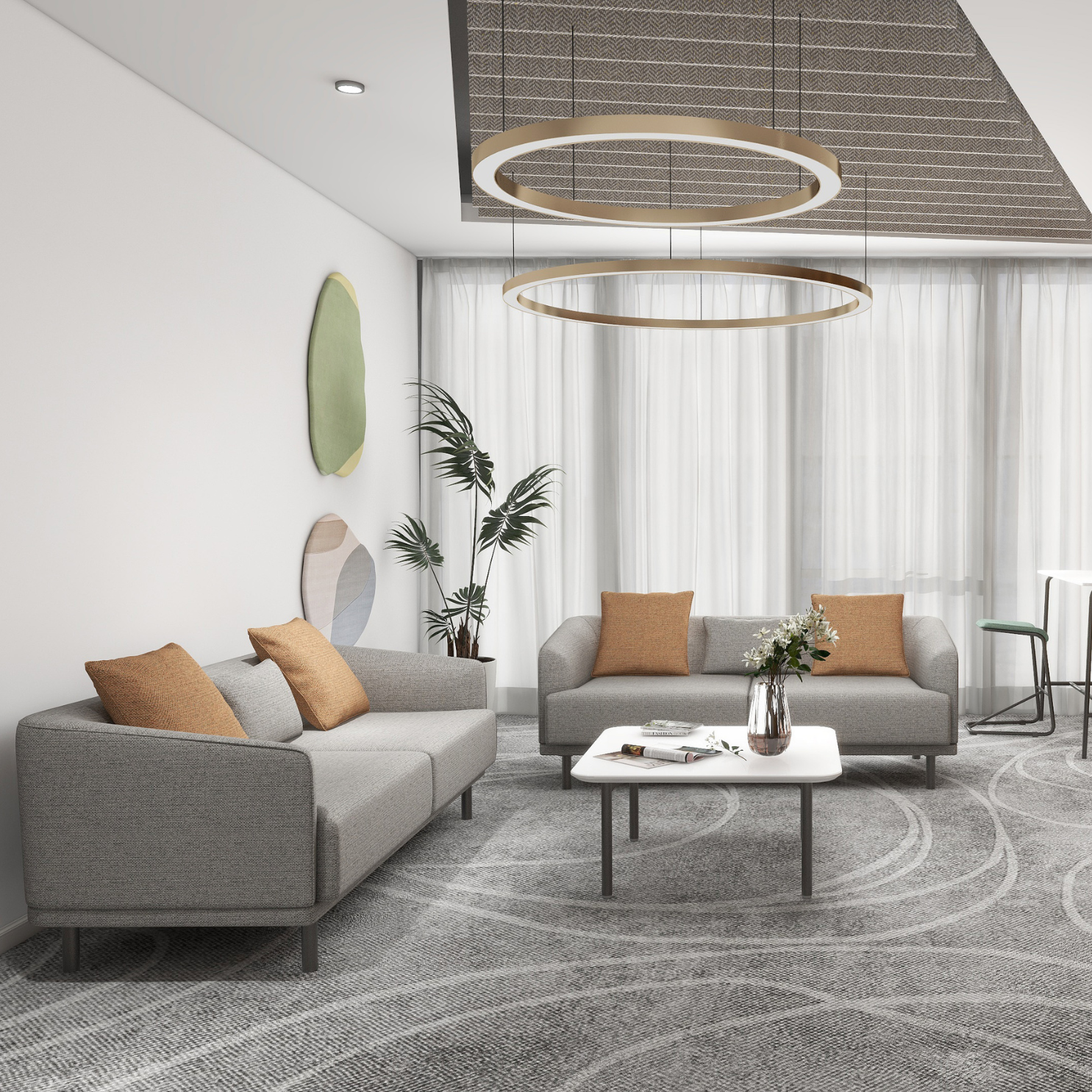 Minimalist Design Commercial Furniture New Arrival Home Office and Hotel Waiting Room Sectional Sofa Set for Living Room Use