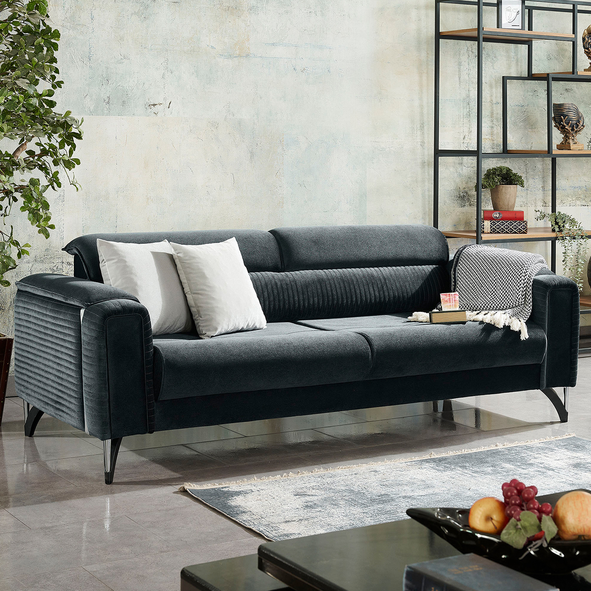 Modern Traditional Modular Convertible Reclining Cooling Sectional Sofa Set with Storage for Villa Luxury Furniture