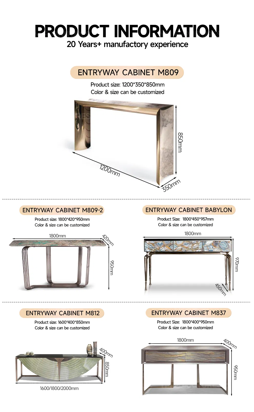Modern Furniture Decorative Hallway Living Room Buffet Cabinets Silk Road Patterned Accent Sideboard