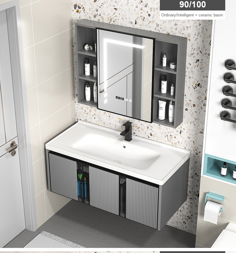 Modern Luxury American Bathroom Vanity Cabinets for Apartment Use