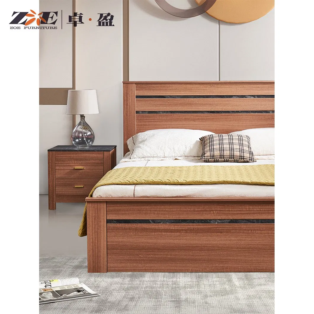 Eco-Friendly Modern Bedroom Furniture Set Sustainable Solid Wood Finish for Home Bedroom