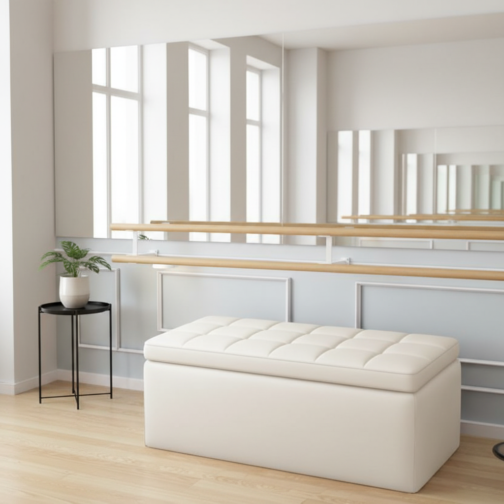 Modern Tufted PU Leather Eco-Friendly Storage Ottoman Bench Lift Top Cube Entryway Living Room Bedroom Hallway Hospital Villa