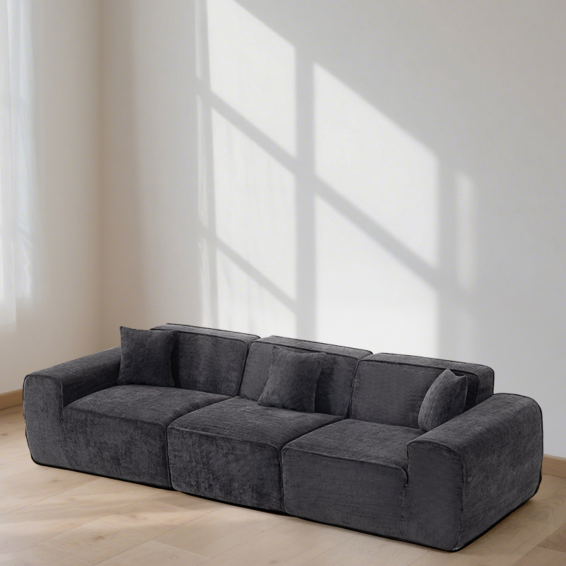 Sectional Couch with L-Shape Chaise Modular Sofa with Deep Seat Upholstered Couches for Living Room Sectional Boneless Couch