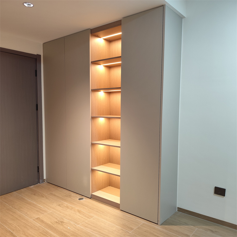 Eco Friendly Sustainable Manufactured Wood Material Finished Wardrobe