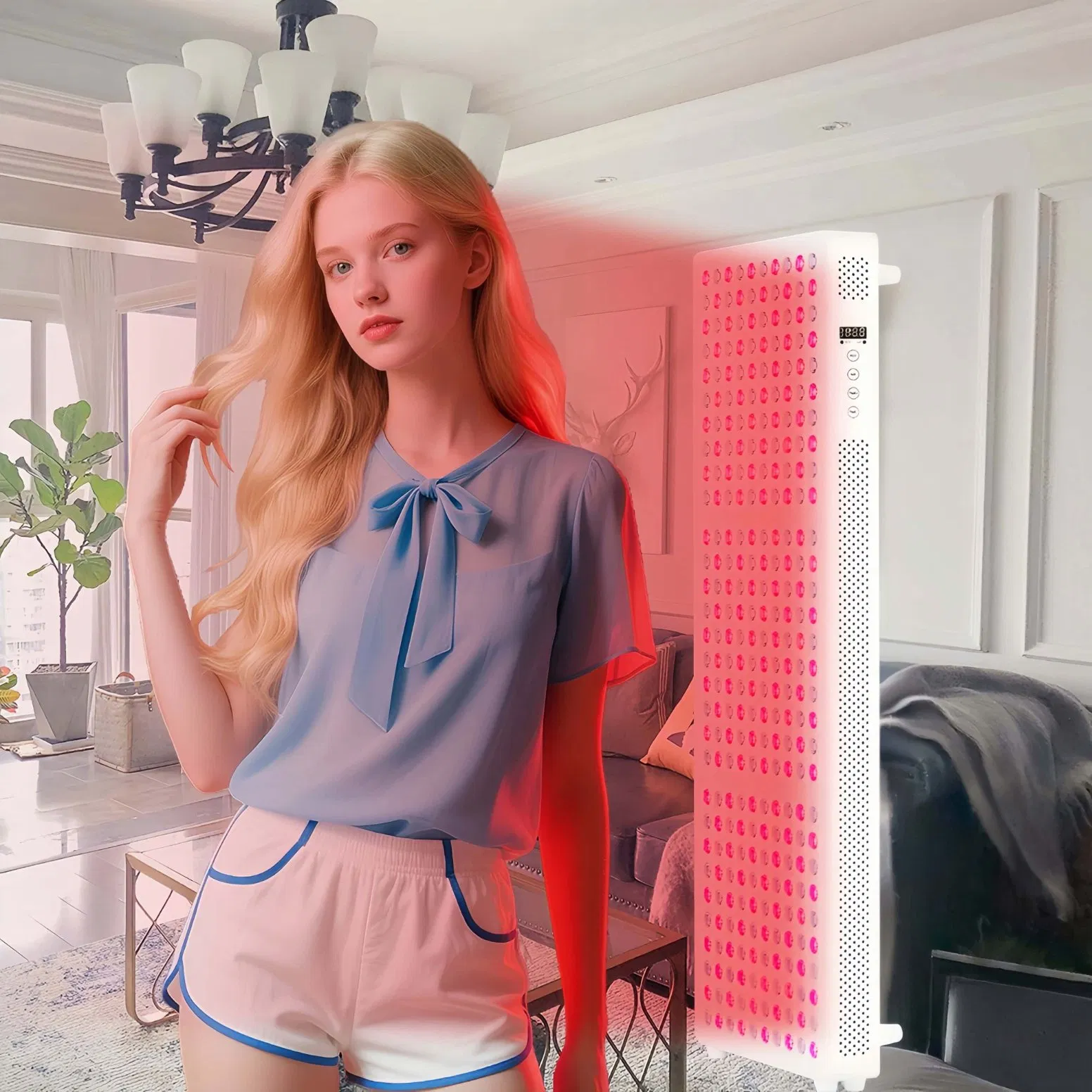 Azure Oed/OEM Body Skin Care Beauty Physiotherapy Solarium Tanning Machine LED Red Light Therapy Panel Equipment Sauna Salon Light