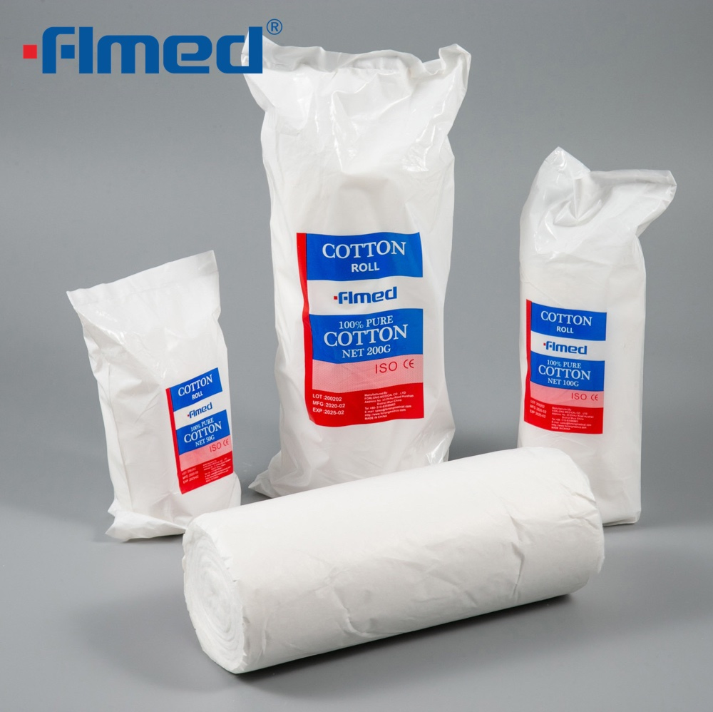 Medical Supply Disposable Absorbent 100% Bleached Medical Cotton Wool Roll