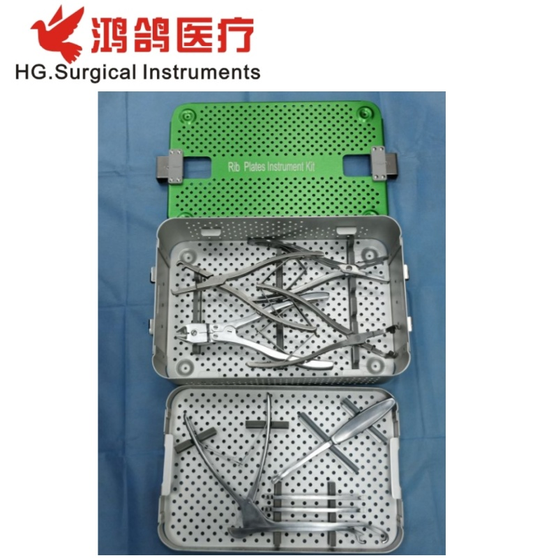 Orthopedic Surgery Instruments Rib Plate Instrument Kit Orthopedic Implant Orthopedic Instrument Set