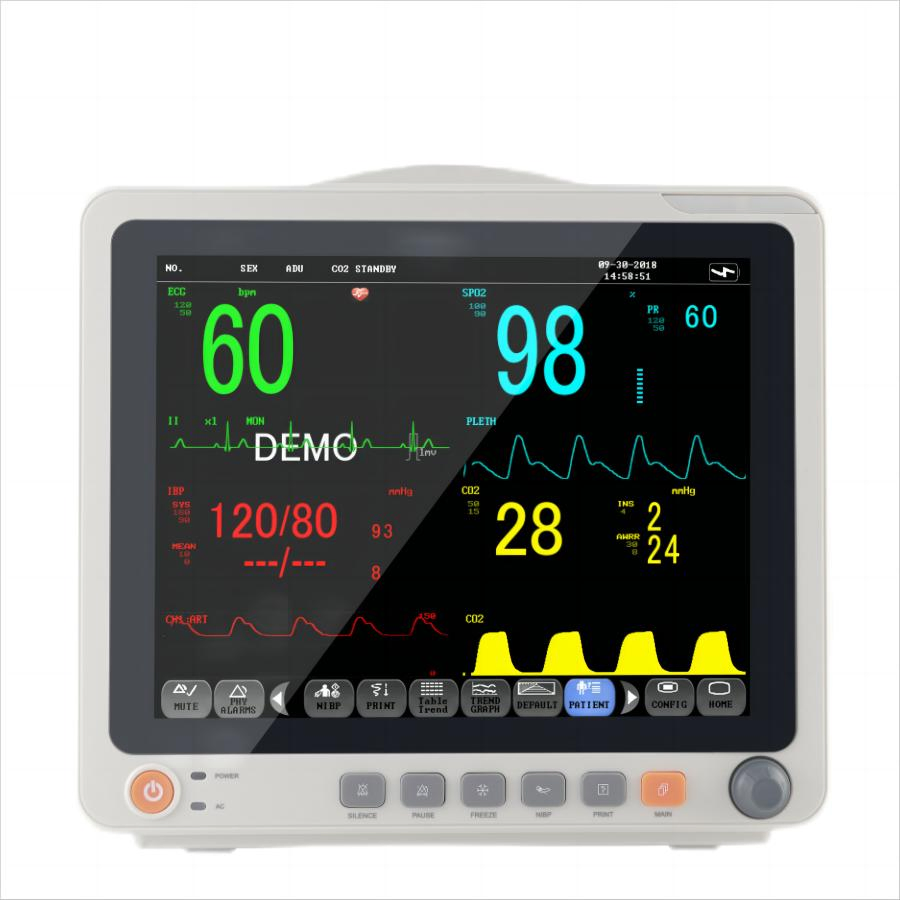 Hospital 12.1-Inch Touch Screen Multi-Parameter ICU Patient Monitoring Systems