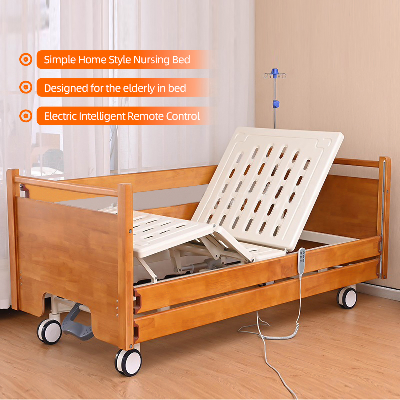 Medical Nursing Bed Wooden Multifunctional Nursing Bed