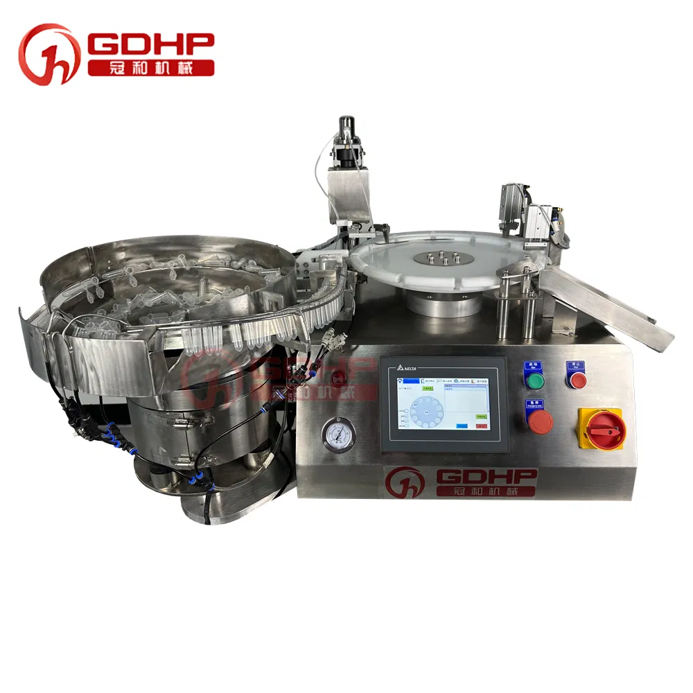 Automatic in Vitro Diagnostic Antigen Reagents 0.1ml- 1ml Vail Bottle Tube Liquid Peristaltic Pump Filling Capping Packaging Sealing Machine