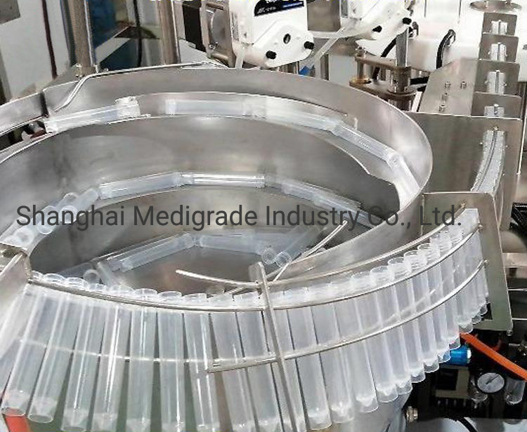 Nucleic Acid Test Cell Storaging Solution Tube Filling Capping and Labeling Machine