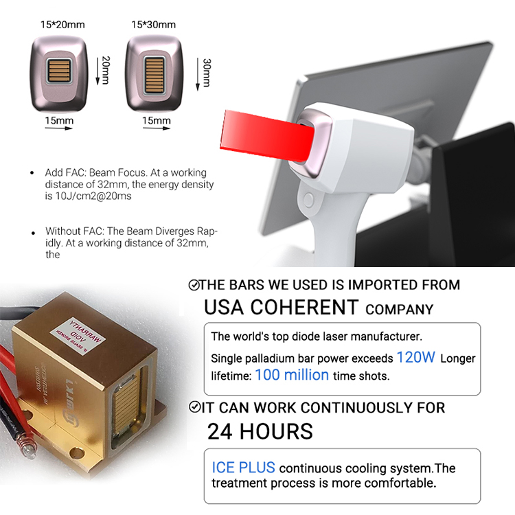 Beauty Equipment Diode Laser 200 Millions Shots 4 Wavelengths Skin Rejuvenation Diode Laser Hair Removal Machine