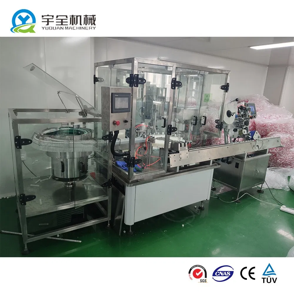 Fully Automatic Double Heads Reagent Bottle Filling Capping Equipment Liquid Filler