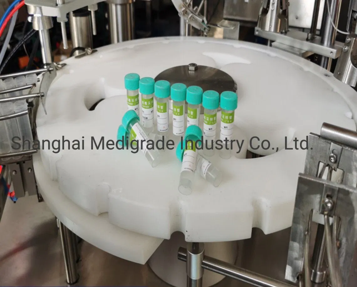 Nucleic Acid Test Cell Storaging Solution Tube Filling Capping and Labeling Machine
