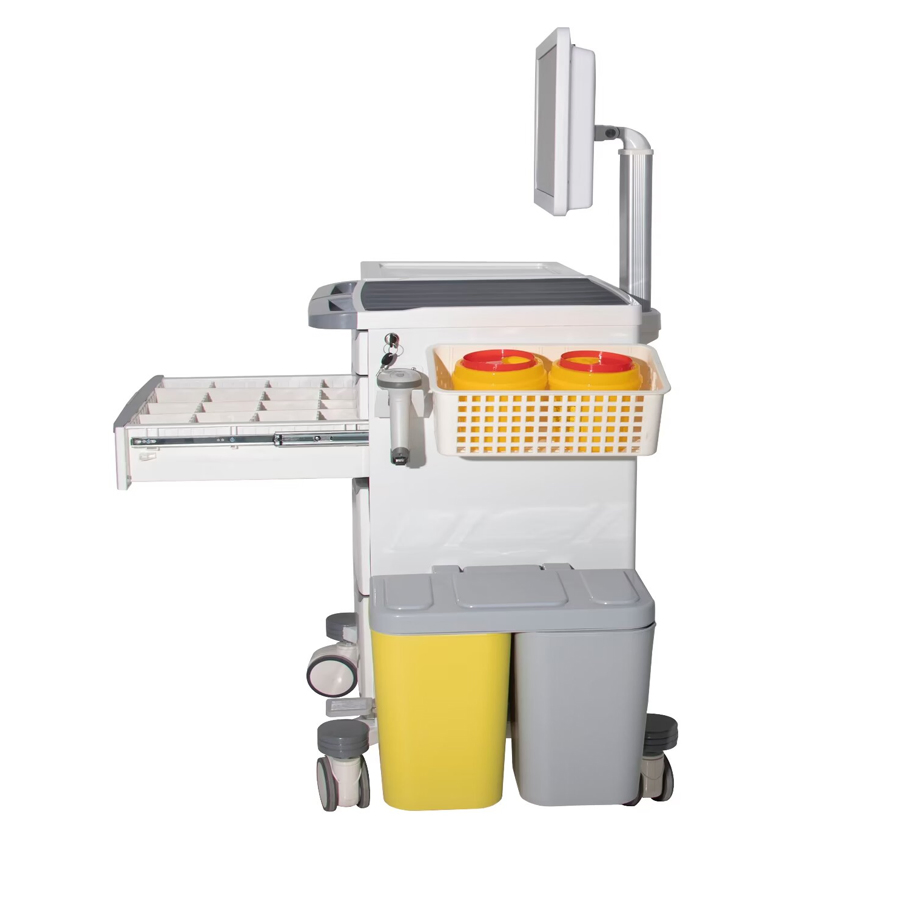 Mobile Nursing Computer Cart Medical Trolley Computer Mobile Control