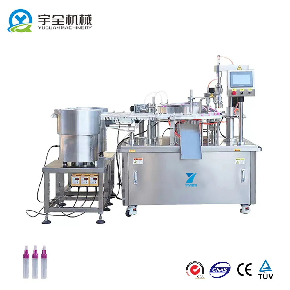 Fully Automatic Double Heads Reagent Bottle Filling Capping Equipment Liquid Filler