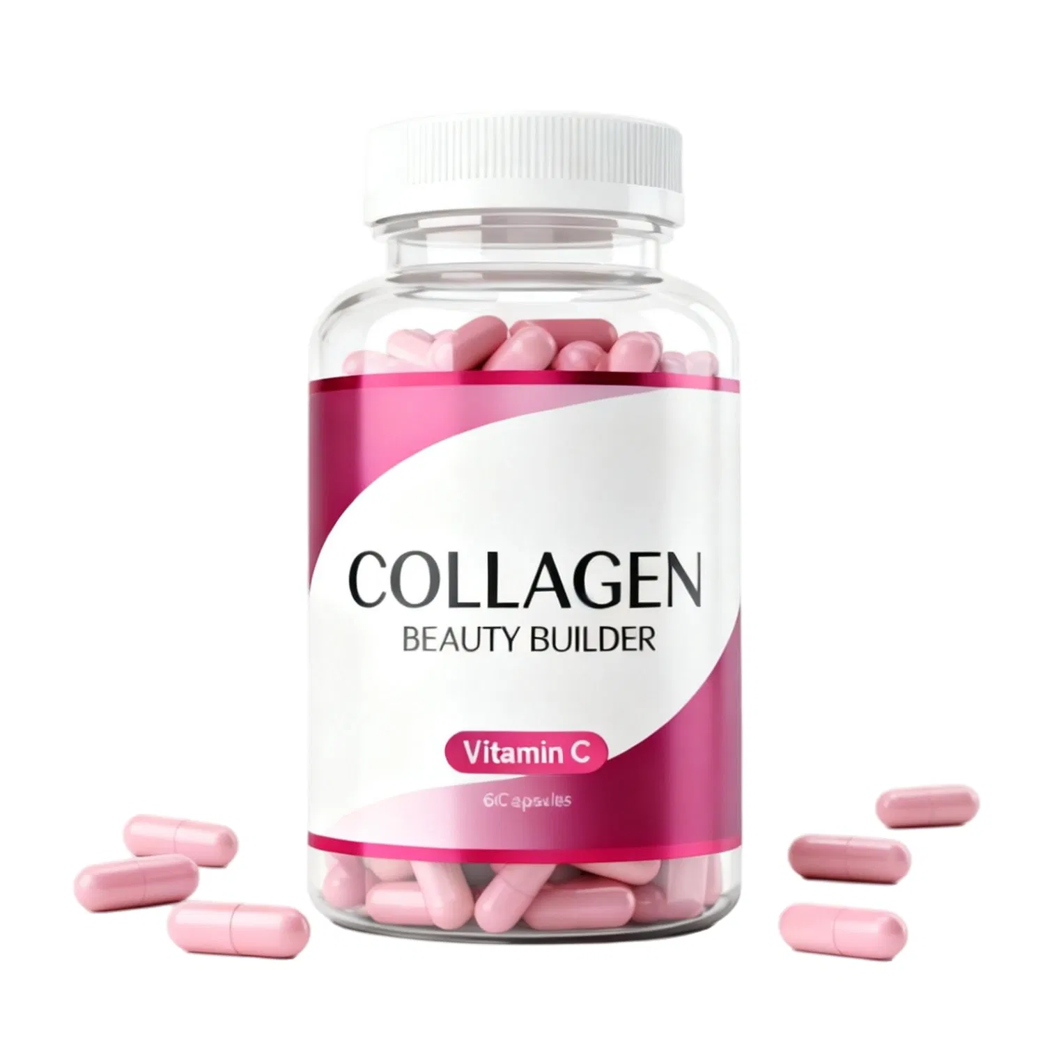 OEM Skin Health Supplement Capsule Skin Care Pure Collagen Capsule Drink Vitamin C Collagen Capsule for Skin Beauty