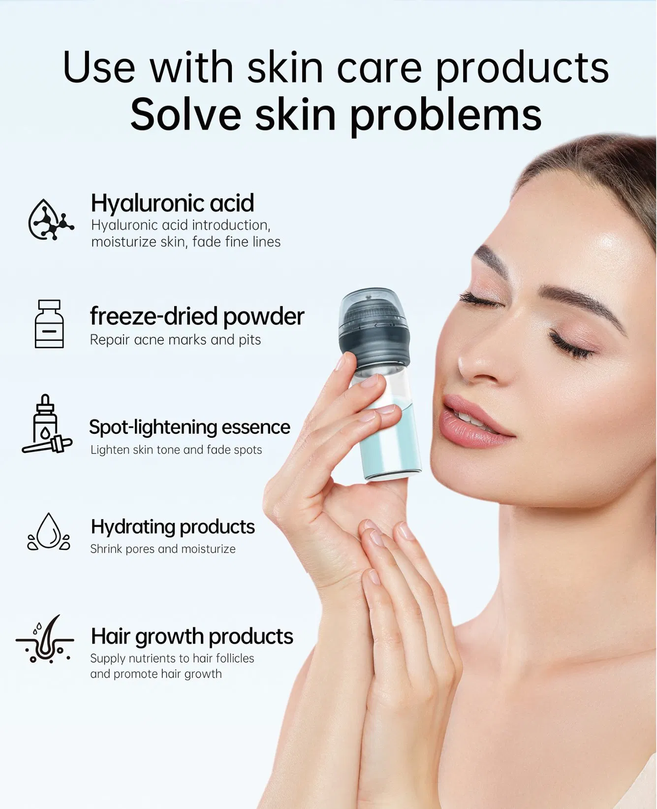 New Style Personal Beauty Products Hydra Needle Hn30 Derma Stamp Skin Care Products Produtos De Beleza for Home Use