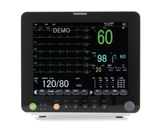 High-Quality 15-Inch Patient Monitoring System with Multi-Language Support