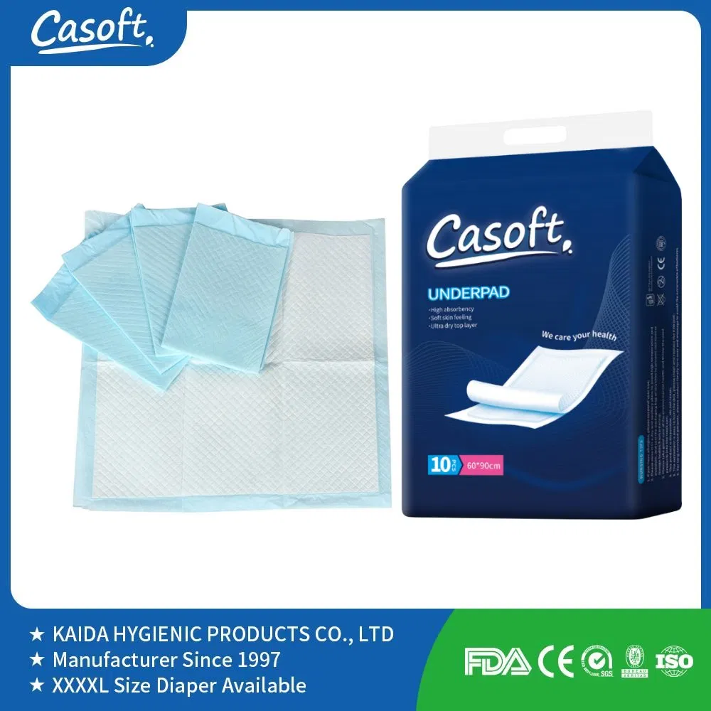 Hygienic Nursing Care Casoft Eco Friendly for Inconvenient Adults Factory Direct Sell in Philippines Russia Korea Us China Disposable Urine Pads Underpad