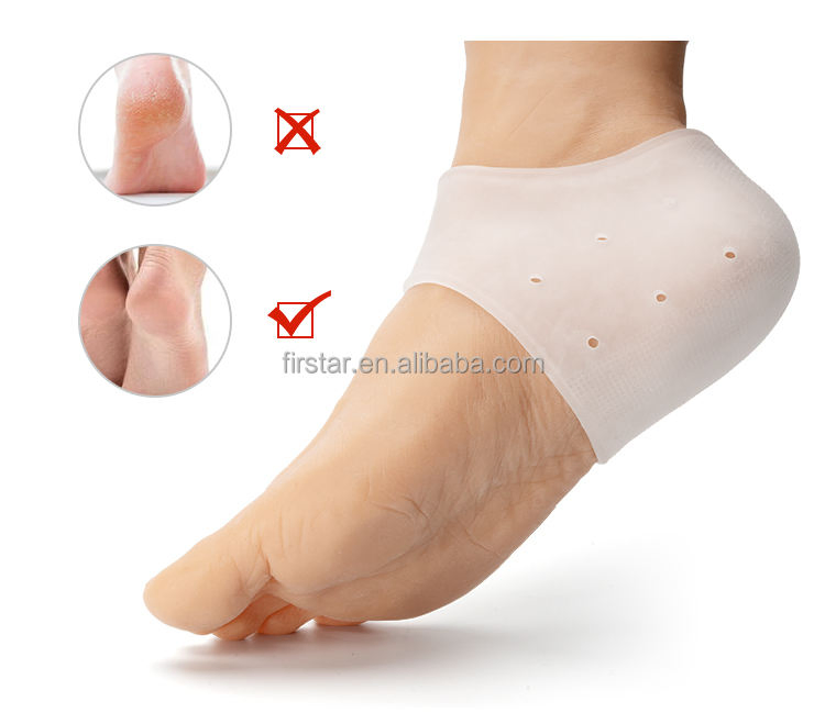 Women Footcare Products Heel Protectors Pads Cushion Pain Moisturizing Gel Heel Socks