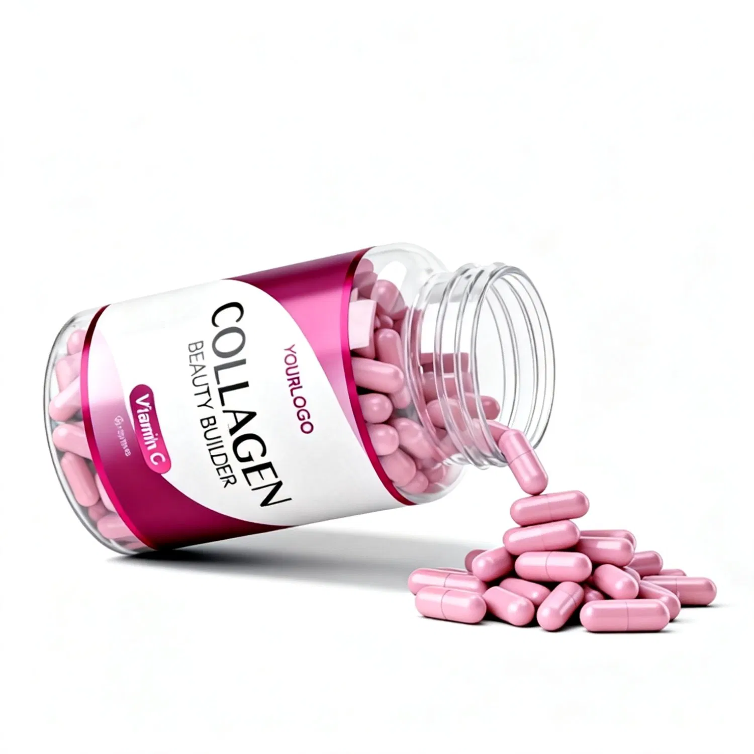 OEM Skin Health Supplement Capsule Skin Care Pure Collagen Capsule Drink Vitamin C Collagen Capsule for Skin Beauty