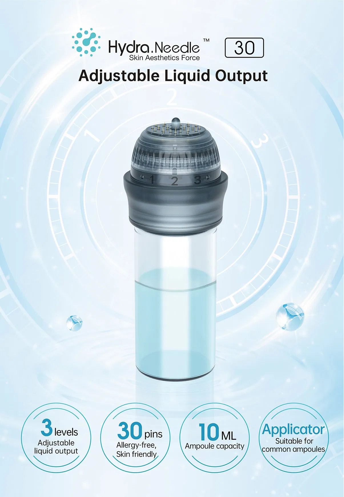 New Style Personal Beauty Products Hydra Needle Hn30 Derma Stamp Skin Care Products Produtos De Beleza for Home Use