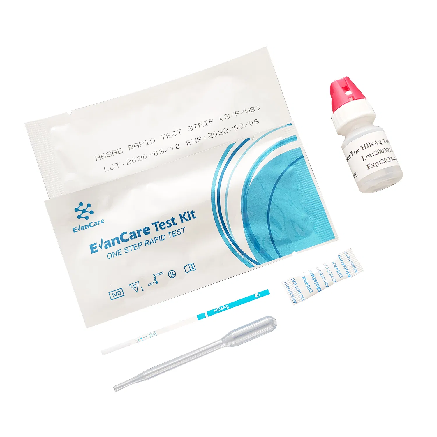 Evancare in Vitro Diagnostic Test Kit Hbsag, Hbeag, HBsAb, Hbeab, Hbcab Test Kit Test with Wholesale Price