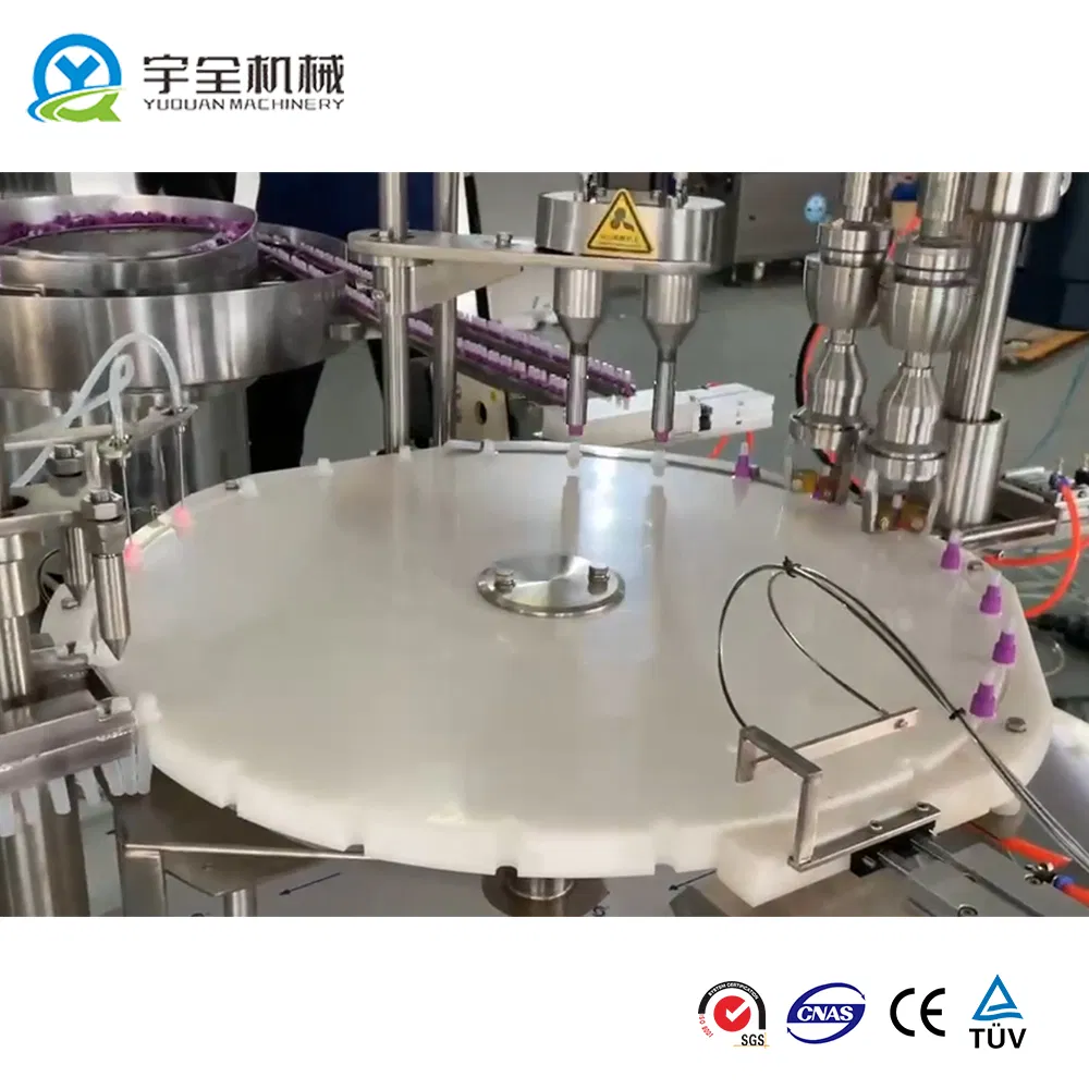 Fully Automatic Double Heads Reagent Bottle Filling Capping Equipment Liquid Filler