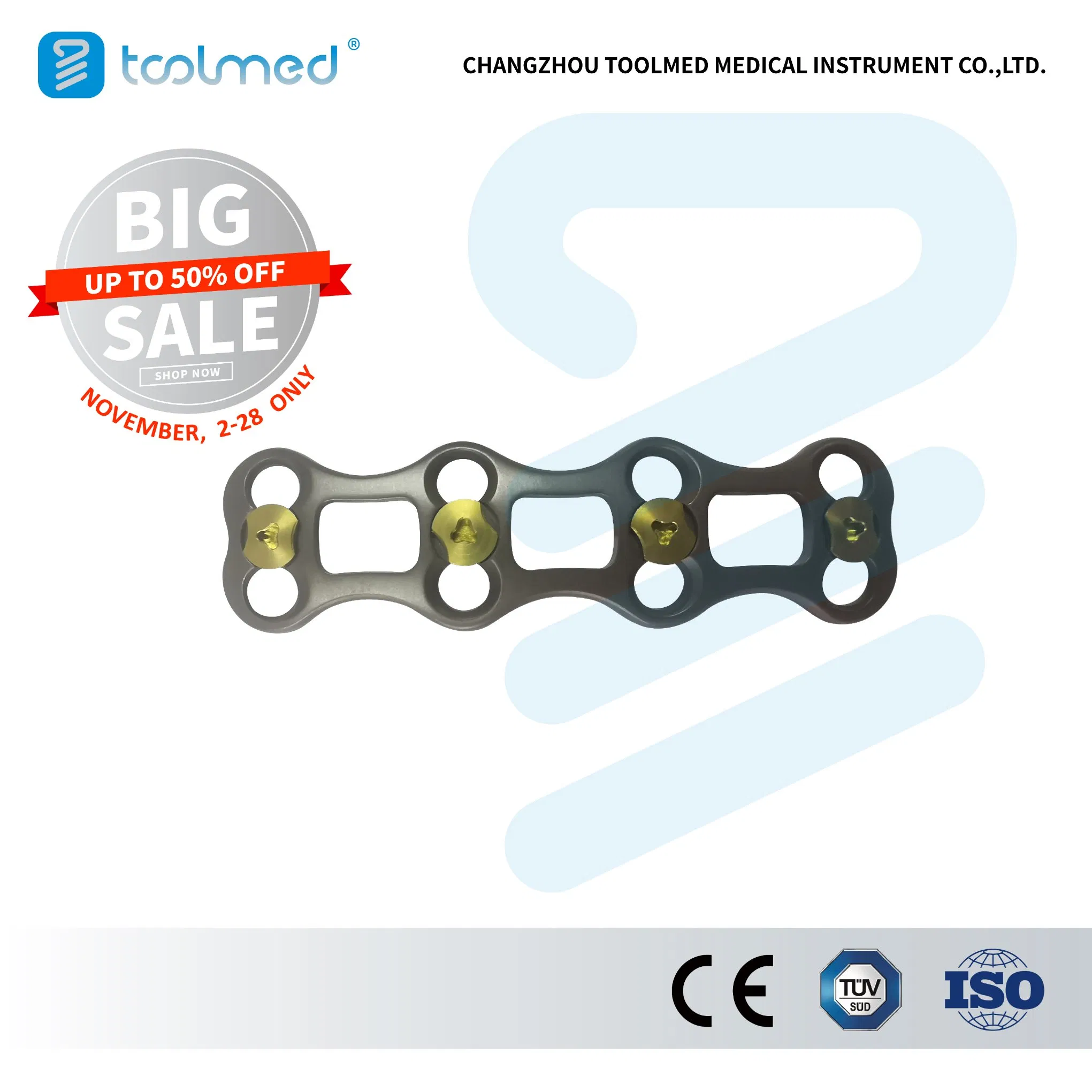 Anterior Cervical Plate, ACP Implants, Cervino™ Anterior Cervical Fixation System, Titanium, Orthopedic Surgical Implant for Spine Surgery, CE&ISO