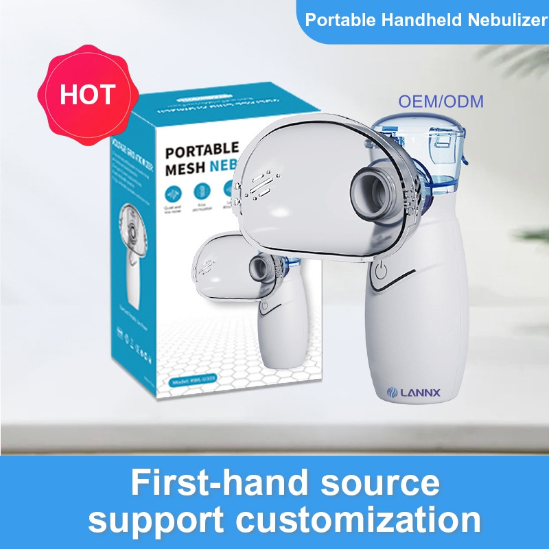 Lannx Dr Ne03 New Design Handheld Mesh Nebulizer Medical Equipment Portable Nebulizers Healthcare Product Electric Nebulizador