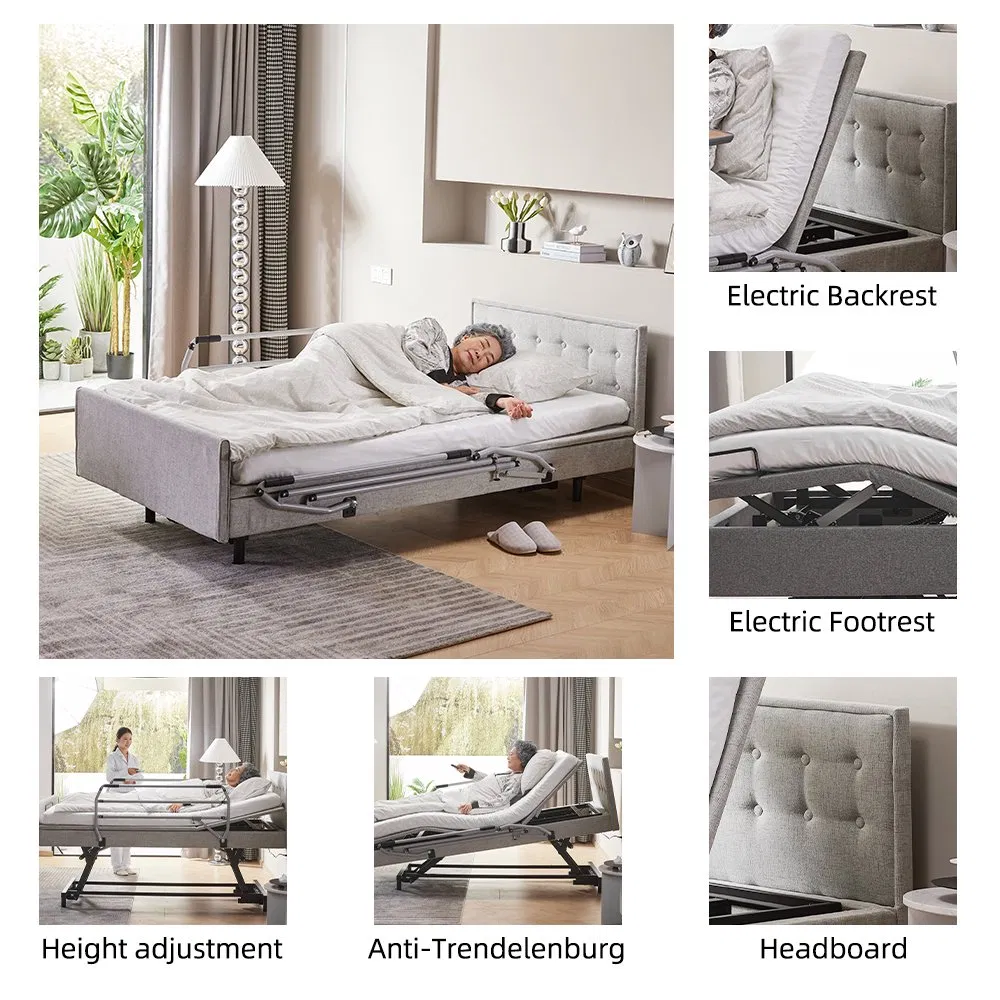 Modern Hospital Bed for Home Electrical Nursing Bed Nursing Home Medical Home Care Bed for Elderly