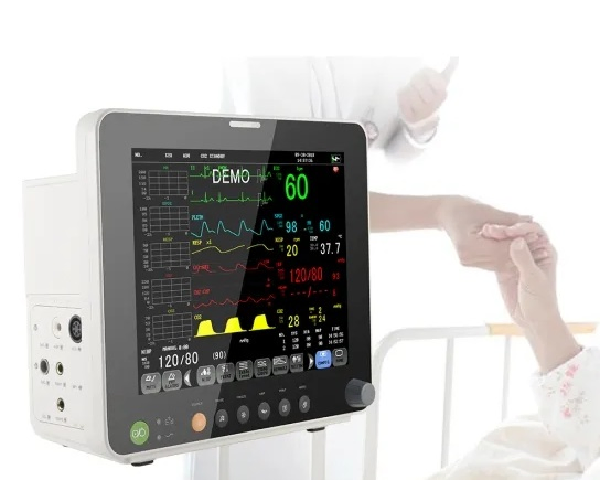 High-Quality 15-Inch Patient Monitoring System with Multi-Language Support