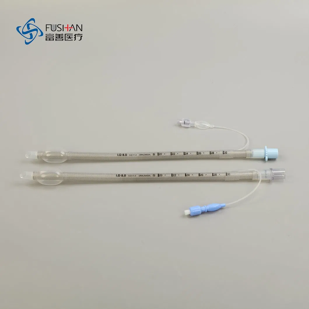 OEM ODM Silicone Medical Supply Disposable Endotracheal Tube Cuffed Uncuffed Anaesthesia PVC Tracheal Tracheostomy Cannula CE ISO Cfda Certified Ett 3.0-10.0mm