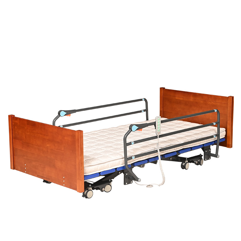High Quality Super-Low Five Electric Functions Home Care Nursing Bed for Old People