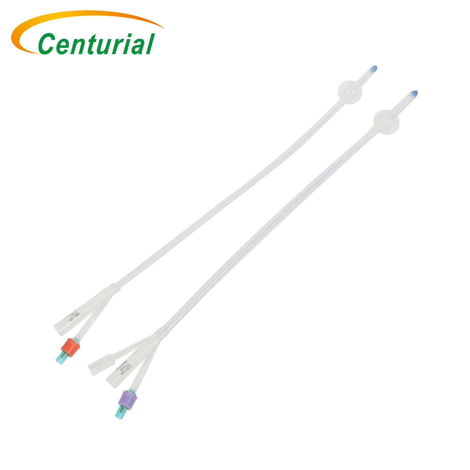 Hospital Disposable Sterile EOS Disinfecting Type 6fr to 24fr Double Cavity Silicone Catheter