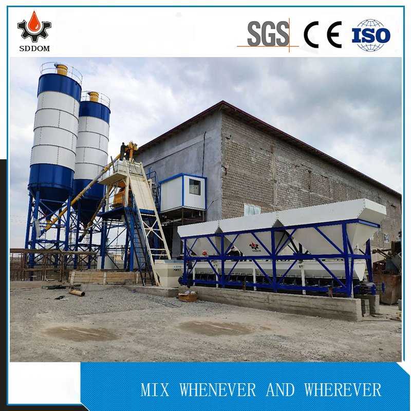 China Factory Price 35m3/H Twin Shaft Concrete Mixer Batching Plant for Sale
