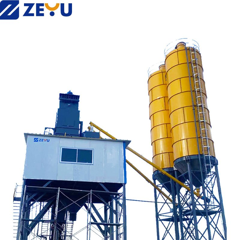 Hls120 Concrete Mixing Plant, Eco-Friendly Dust Removal &amp; High Precision Batching