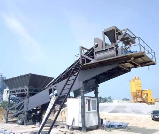 Mobile Yhzs Series High Efficiency Belt Type Continuous Concrete Mixing Plant