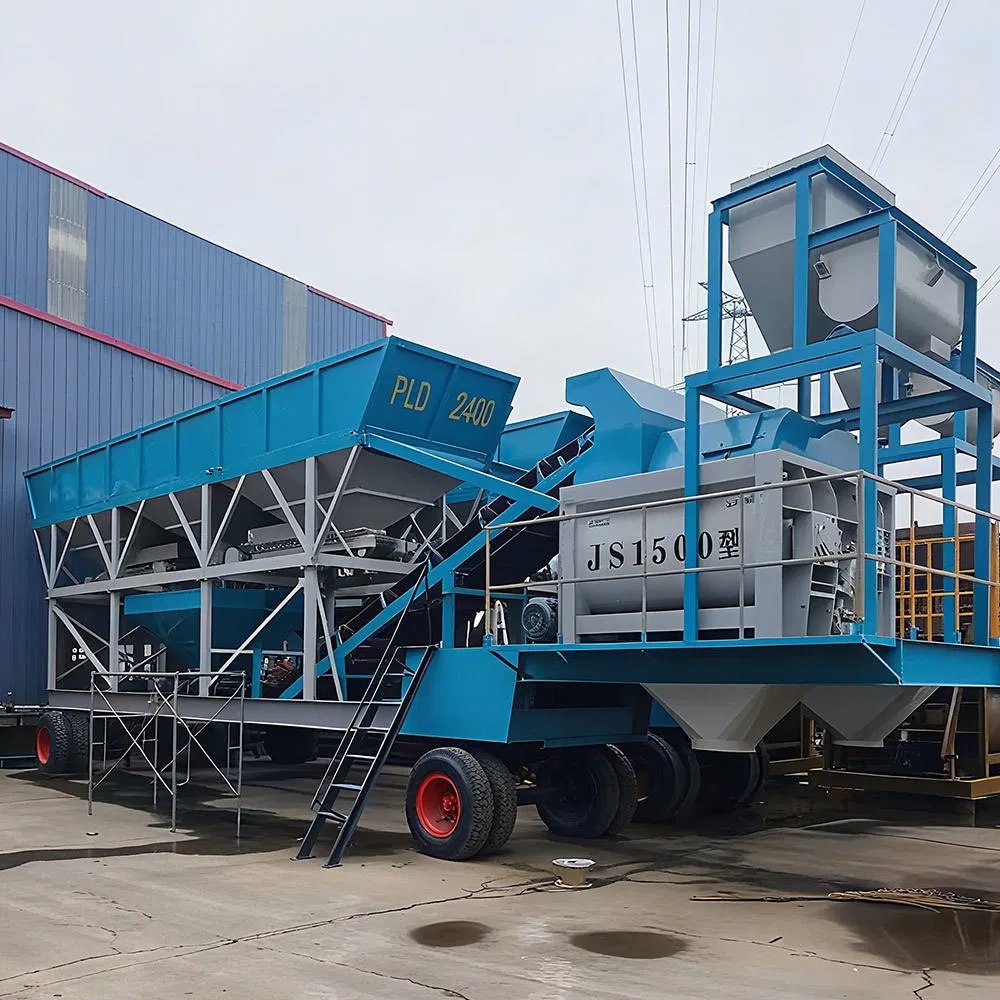 Factory Price Compact Mobile Concrete Batching Mixing Plant Concrete Plant for Sale